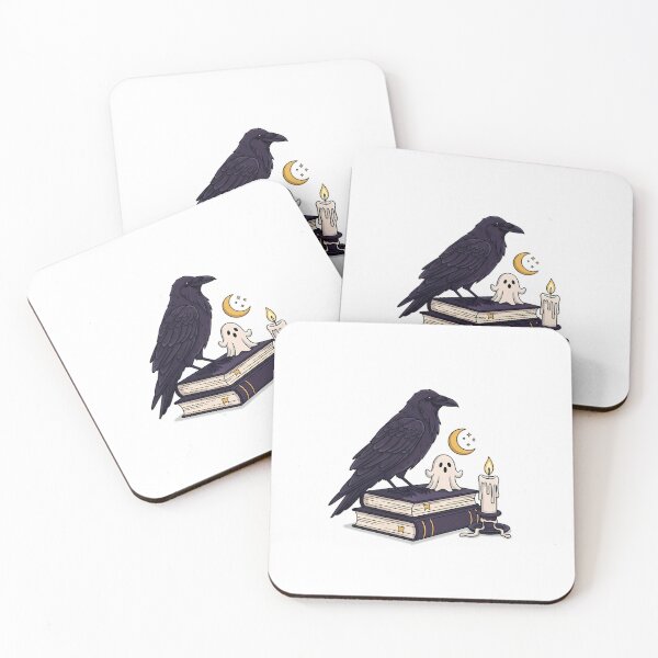 Item preview, Library Raven Ghost Gift designed and sold by IllumeInk.