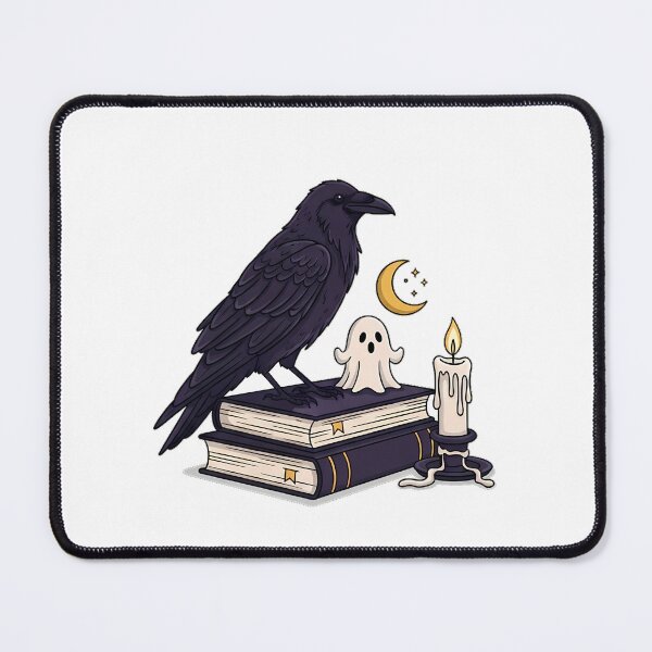Item preview, Library Raven Ghost Gift designed and sold by IllumeInk.