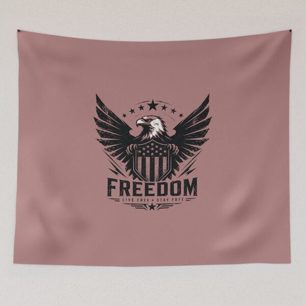 Item preview, 250 Anniversary of the USA - Freedom Eagle – Grunge Minimal Patriotic Sticker designed and sold by Collins Design.
