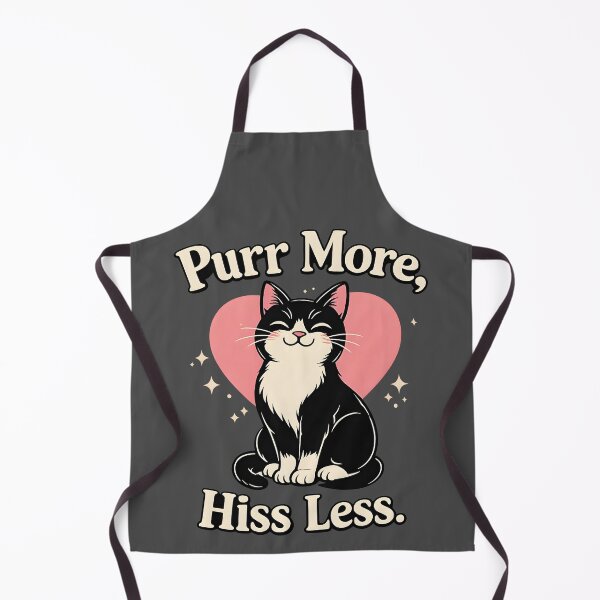 Item preview, Purr More, Hiss Less – Cute Cat Positivity Design designed and sold by blankTeeShirt.