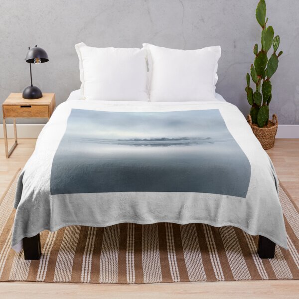 Item preview, Morning Fog Harbour Art Print & Gifts — Japanese Watercolour Landscape designed and sold by WabiSea Studio.