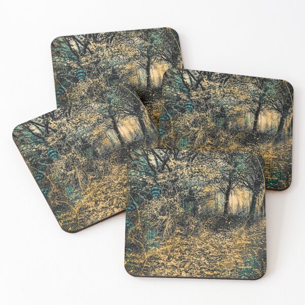 Item preview, Black Gold Woodland: Threads Beneath the Canopy designed and sold by Engraved-Thread.
