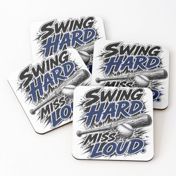 Item preview, Swing Hard Miss Loud Funny Baseball Hitter Design designed and sold by the-dovlat.