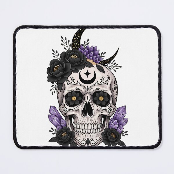 Item preview, Skull Flower Moon Gift designed and sold by IllumeInk.