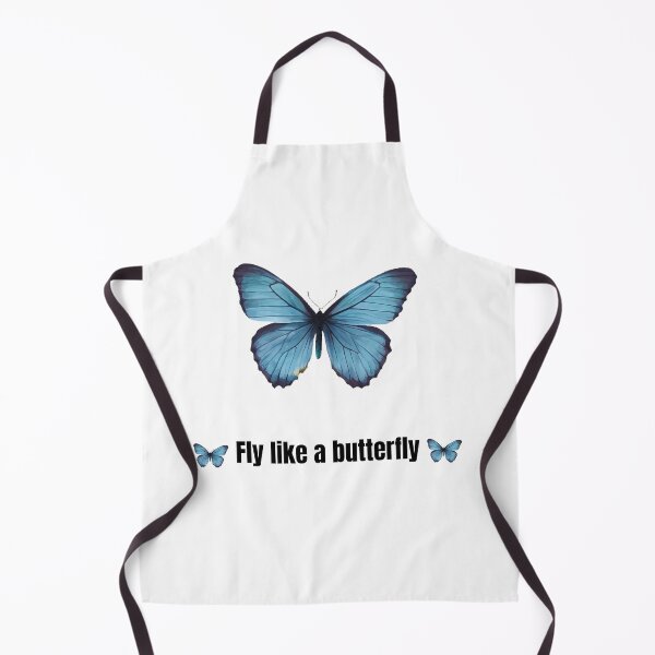 Aperçu de l'œuvre Blue Butterfly - Fly Like A Butterfly Quote créée et vendue par PeplumiArt.