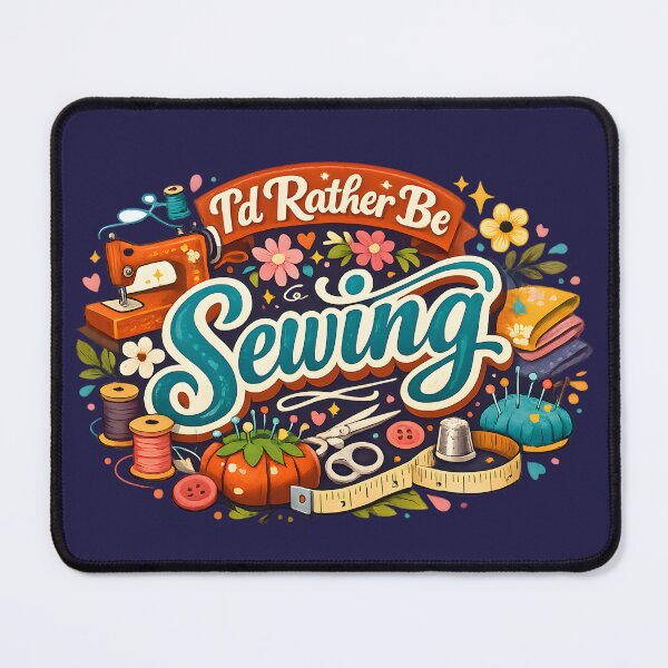 Item preview, I’d Rather Be Sewing – Colorful Craft Lover Design designed and sold by blankTeeShirt.