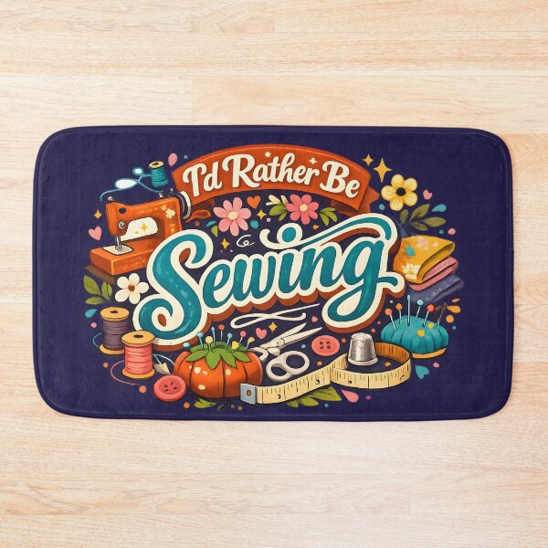 Item preview, I’d Rather Be Sewing – Colorful Craft Lover Design designed and sold by blankTeeShirt.