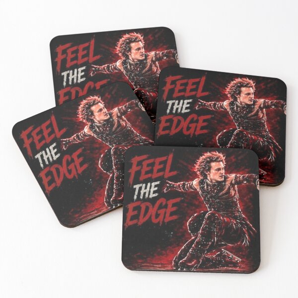 Item preview, Feel The Edge Figure Skating Quote Ice Skater Dynamic Motivational Design designed and sold by origin-arthouse.