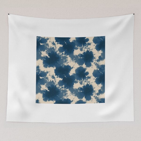 Item preview, Shibori Indigo Art Print & Homewear — Japanese Tie-Dye Navy Pattern designed and sold by WabiSea Studio.