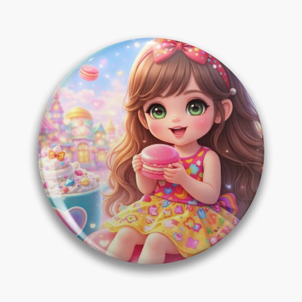 Item preview, Cute Fantasy Doll Macaron Wonderland with Kittens designed and sold by SketchesbyA.