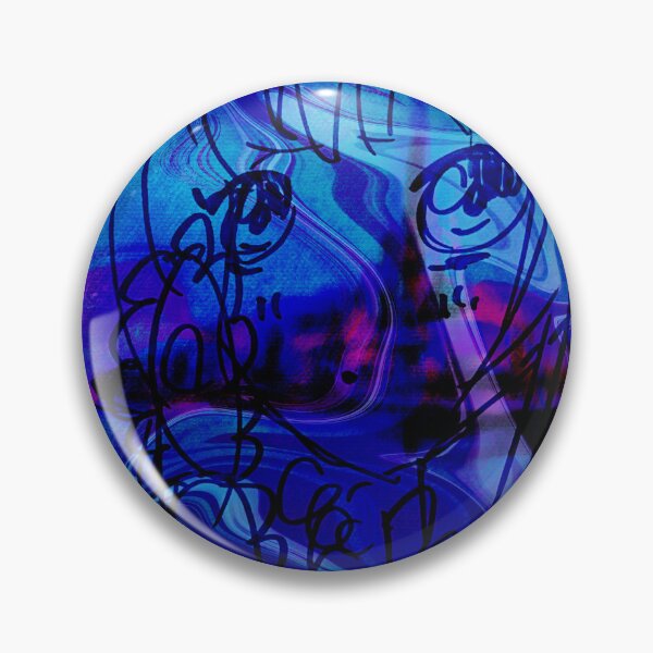 Item preview, Cosmic Flow Face – Blue & Purple Dream Art designed and sold by Kaya10Studio.