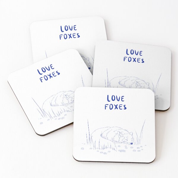 Item preview, Sleeping Fox - Love Foxes - Lineart designed and sold by InkAndFurStudio.