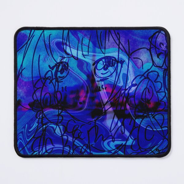 Item preview, Cosmic Flow Face – Blue & Purple Dream Art designed and sold by Kaya10Studio.