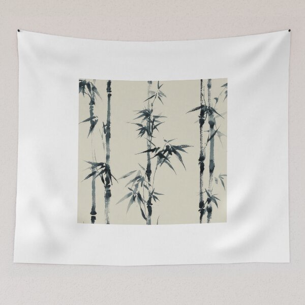 Item preview, Bamboo Grove Art Print & Homewear — Sumi-e Japanese Botanical designed and sold by WabiSea Studio.