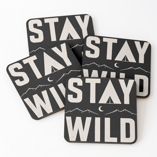 Item preview, Copy of Stay Wild Mountain Adventure Typography designed and sold by FusiTink.