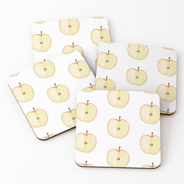 Item preview, watercolor apple half design  designed and sold by bluchocolate.
