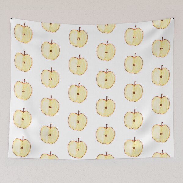 Item preview, watercolor apple half design  designed and sold by bluchocolate.