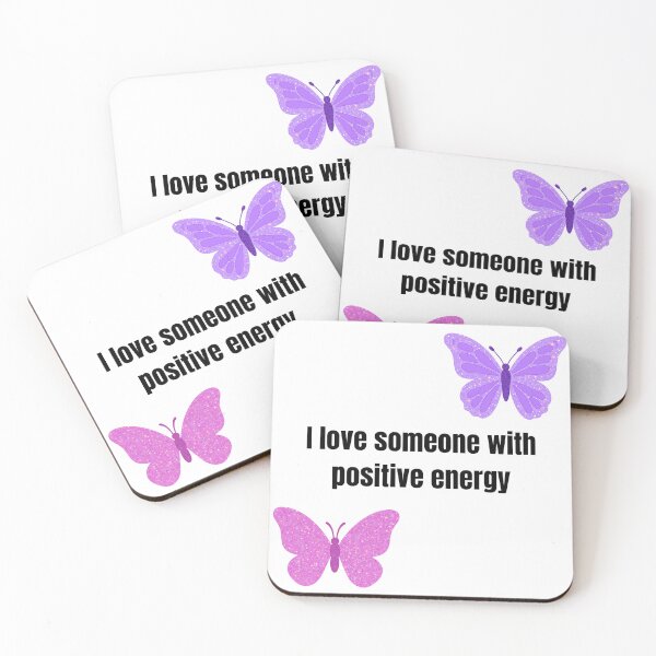 Item preview, Positive Energy Love - Purple Butterflies Quote designed and sold by PeplumiArt.