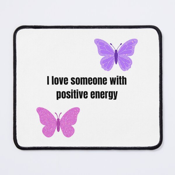 Item preview, Positive Energy Love - Purple Butterflies Quote designed and sold by PeplumiArt.