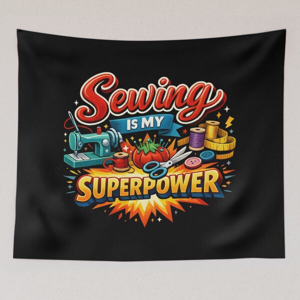 Item preview, Sewing Is My Superpower – Colorful Crafting Design designed and sold by blankTeeShirt.