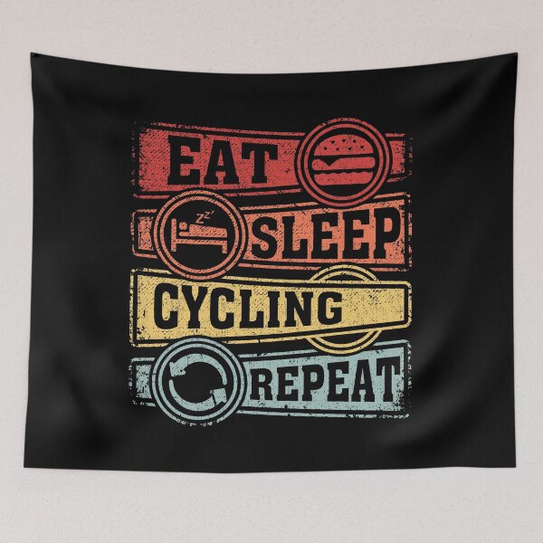 Item preview, Eat Sleep Cycling Repeat designed and sold by GabbyKash.