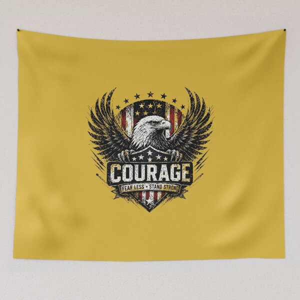 Item preview, 250 Anniversary of the USA - Courage Eagle – Grunge Patriotic USA Sticker designed and sold by Collins Design.
