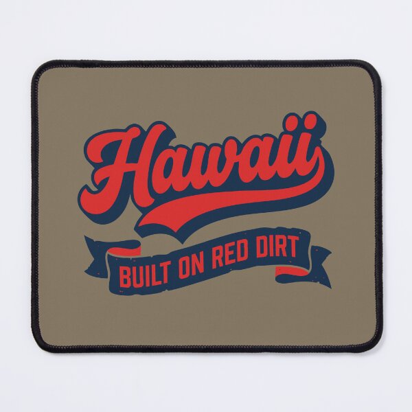Item preview, Hawaii Built On Red Dirt Heavy Metal Script Vintage 3D Block Shadow Muscle Decal designed and sold by Cozy-Old-Pub.