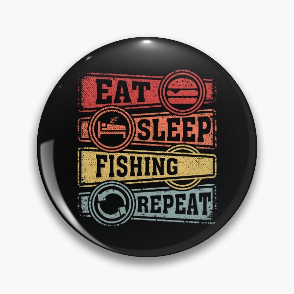 Item preview, Eat Sleep Fishing Repeat designed and sold by GabbyKash.