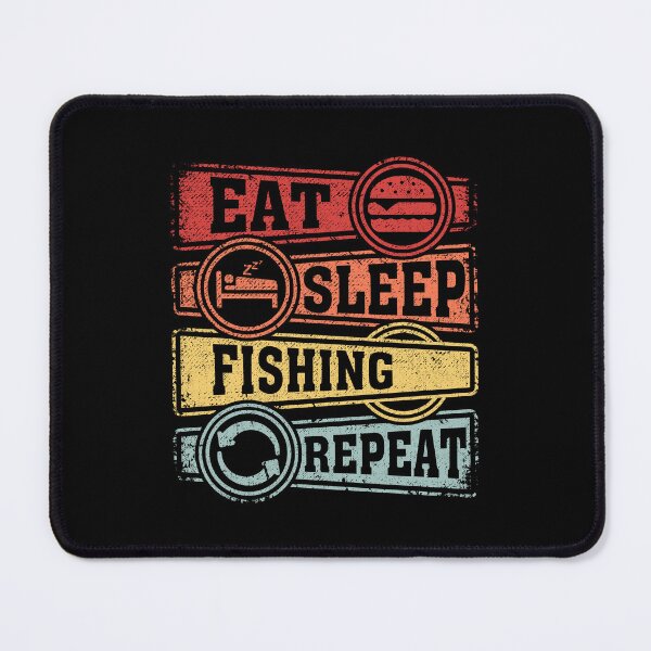 Item preview, Eat Sleep Fishing Repeat designed and sold by GabbyKash.