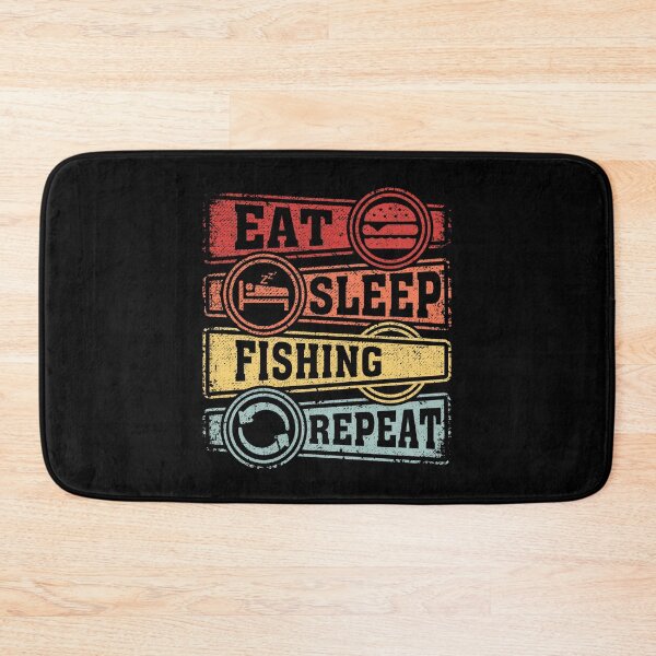 Item preview, Eat Sleep Fishing Repeat designed and sold by GabbyKash.