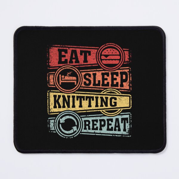 Item preview, Eat Sleep Knitting Repeat designed and sold by GabbyKash.