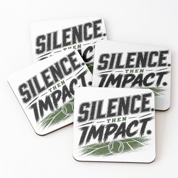 Item preview, Silence Then Impact Tennis Minimal Statement designed and sold by the-dovlat.
