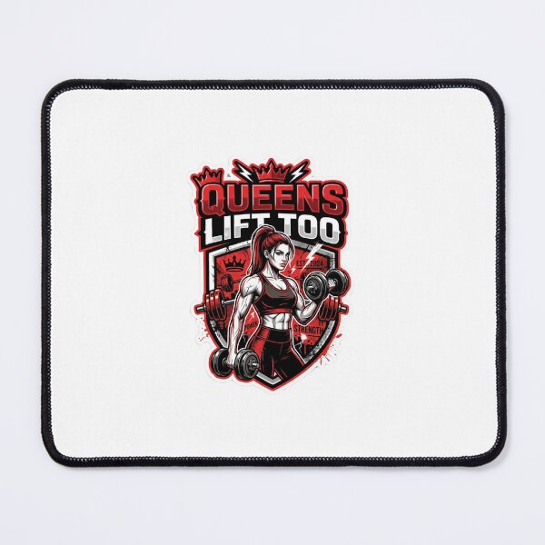 Item preview, Queens Lift Too - Fitness & Bodybuilding Empowered Woman Sticker designed and sold by TITAN AESTHETICS .