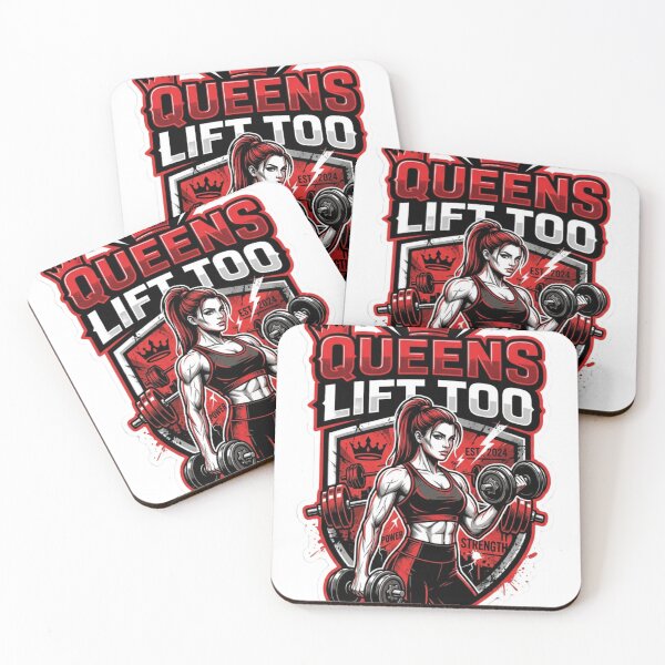 Item preview, Queens Lift Too - Fitness & Bodybuilding Empowered Woman Sticker designed and sold by TITAN AESTHETICS .
