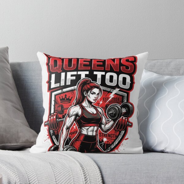 Item preview, Queens Lift Too - Fitness & Bodybuilding Empowered Woman Sticker designed and sold by TITAN AESTHETICS .