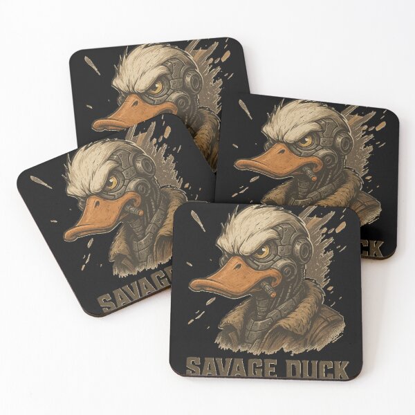 Item preview, Savage Duck Shirt – Cyberpunk Duck Smoking Graphic Tee, Cool Streetwear Animal Design designed and sold by Negisandeep studio.