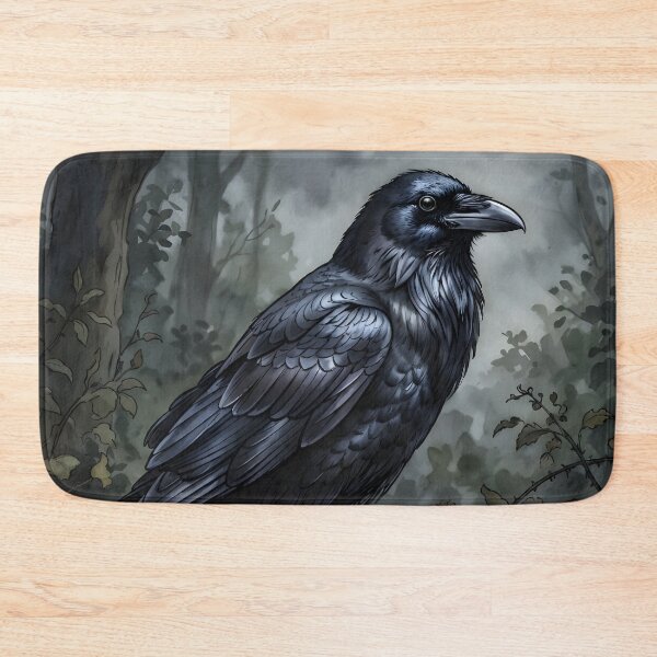 Item preview, Raven Corvus Corax Europe Gothic Skull designed and sold by RubisLeaf.