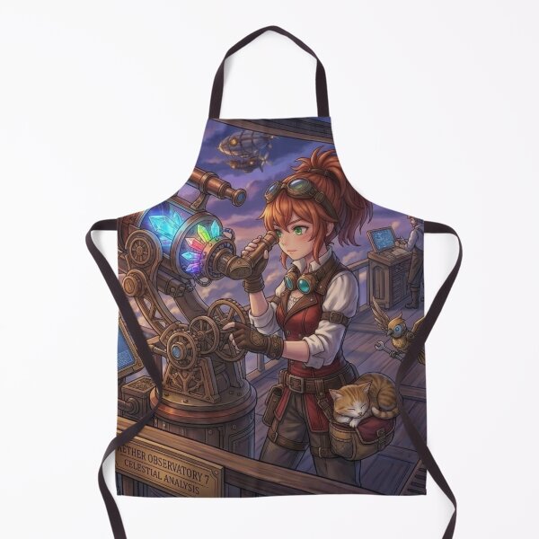 Item preview, Steampunk Astronomer at the Magical Crystal Telescope designed and sold by Vyxorea.