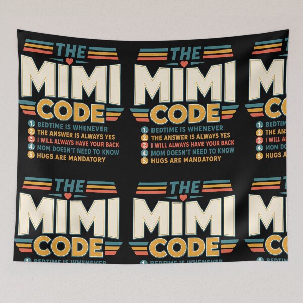 Item preview, The Mimi Code Bedtime is Whenever The Answer is Always Moms designed and sold by Canvas Vibe Studio.