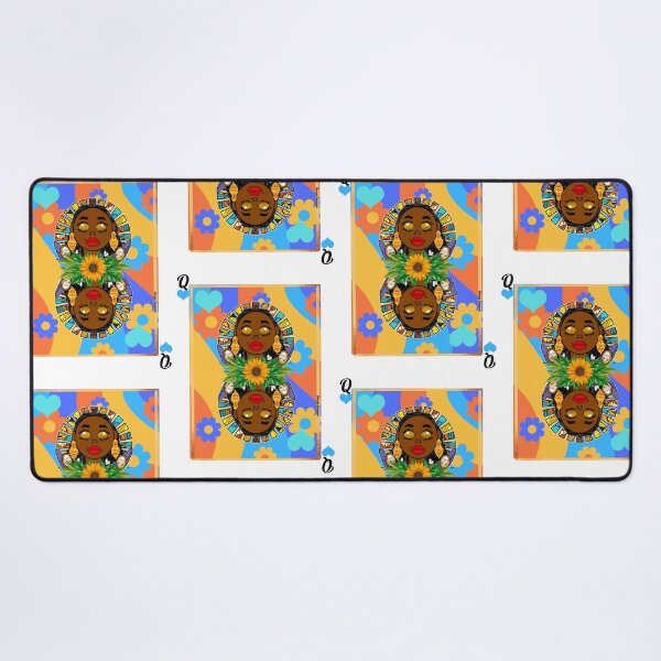 Item preview, Oshun Retro Floral Playing Card designed and sold by artbyomega.