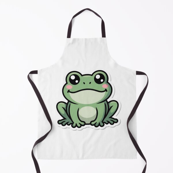 Item preview, Cute Kawaii Frog — Smiling Cartoon Frog Sticker designed and sold by Elviqus Shop.