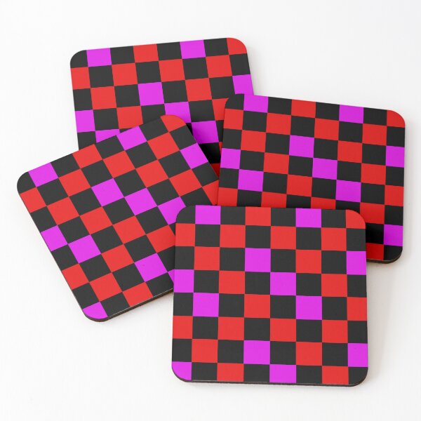 Item preview,  Red Black Purple Checkered Design  designed and sold by PatternTitan.