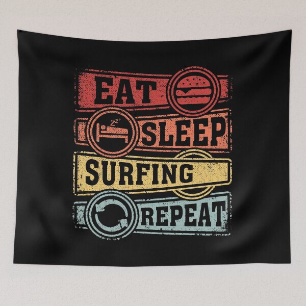 Item preview, Eat Sleep Surfing Repeat designed and sold by GabbyKash.