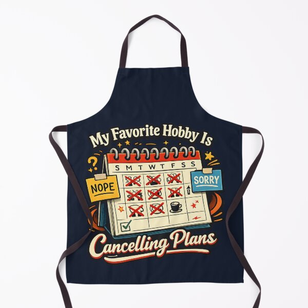 Item preview, My Favorite Hobby Is Cancelling Plans – Funny Introvert Calendar Design designed and sold by blankTeeShirt.