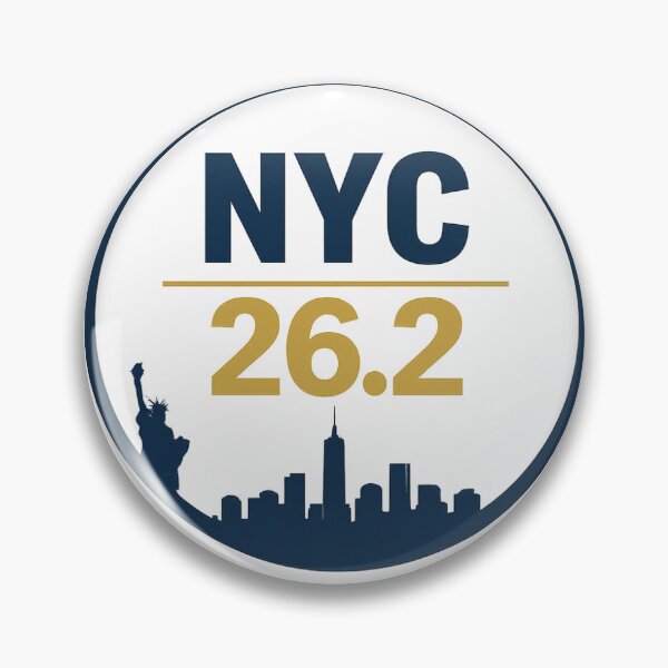 Item preview, NYC 26.2 Minimalist Sticker – New York Skyline Runner Decal designed and sold by Hodboys.