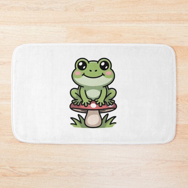 Item preview, Cute Kawaii Frog — Smiling Cartoon Frog Sticker designed and sold by Elviqus Shop.
