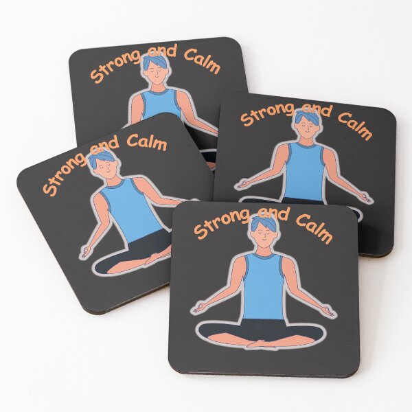 Artikelvorschau, Zitat über Stärke und Ruhe im Yoga – Minimalistisches Achtsamkeitsdesign. entworfen und verkauft von photoart1854.