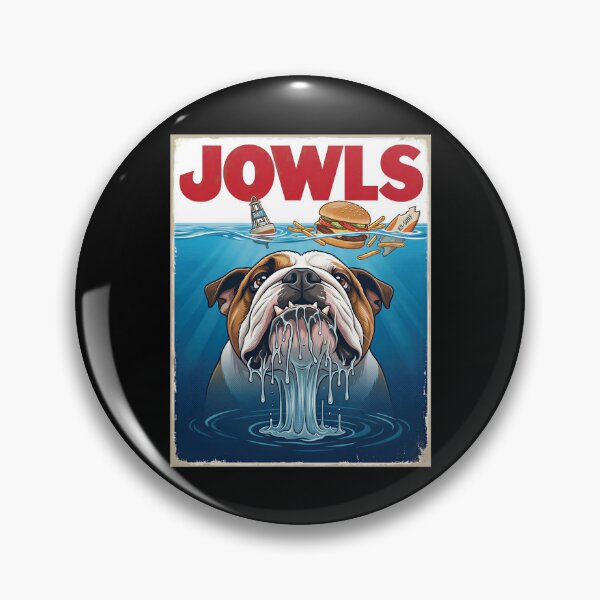 Item preview, Sharky English Bulldog Jowls Poster Gift designed and sold by Blok45.