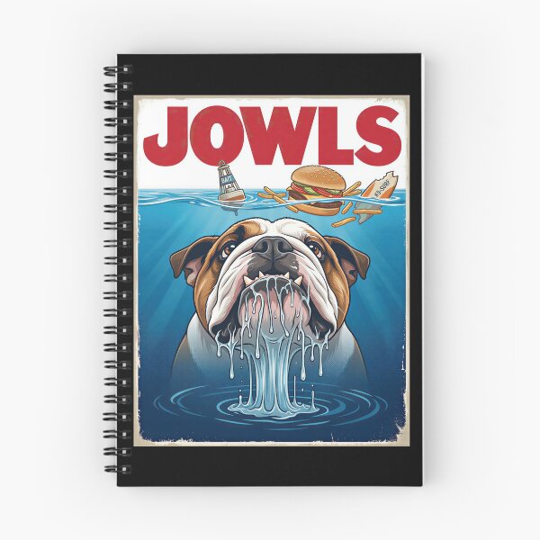 Item preview, Sharky English Bulldog Jowls Poster Gift designed and sold by Blok45.