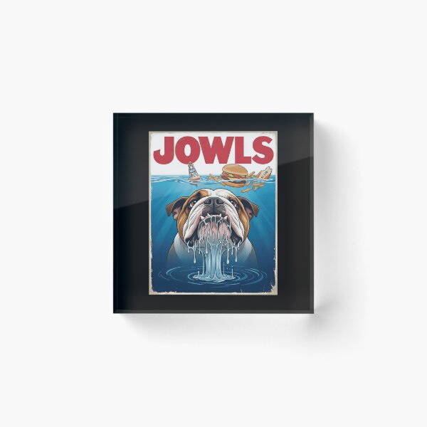 Item preview, Sharky English Bulldog Jowls Poster Gift designed and sold by Blok45.